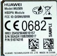 華為WCDMA制式3G模塊MU509